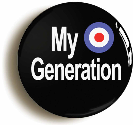 A picture of the front of the product, titled My Generation Mod Circular 50mm Fridge Magnet