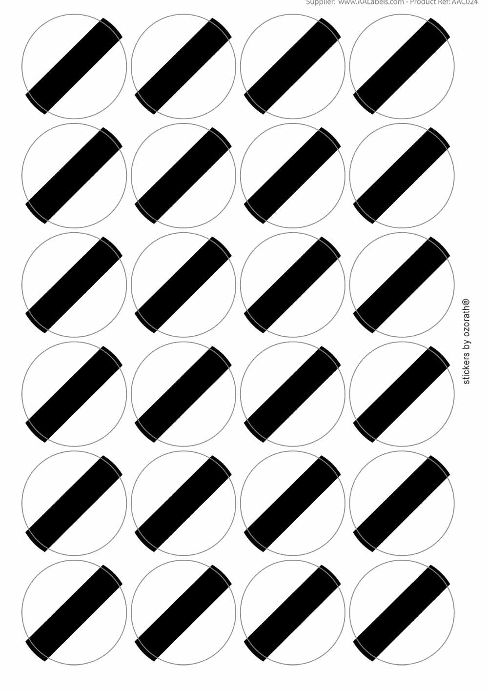 A picture of an A4 sheet of matte paper stickers