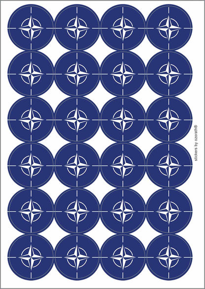A picture of an A4 sheet of matte paper stickers