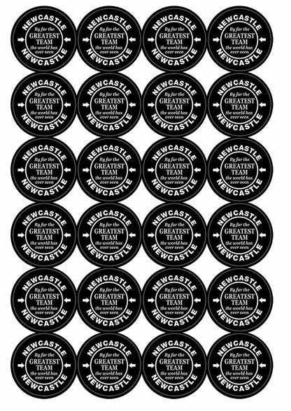 A picture of an A4 sheet of matte paper stickers