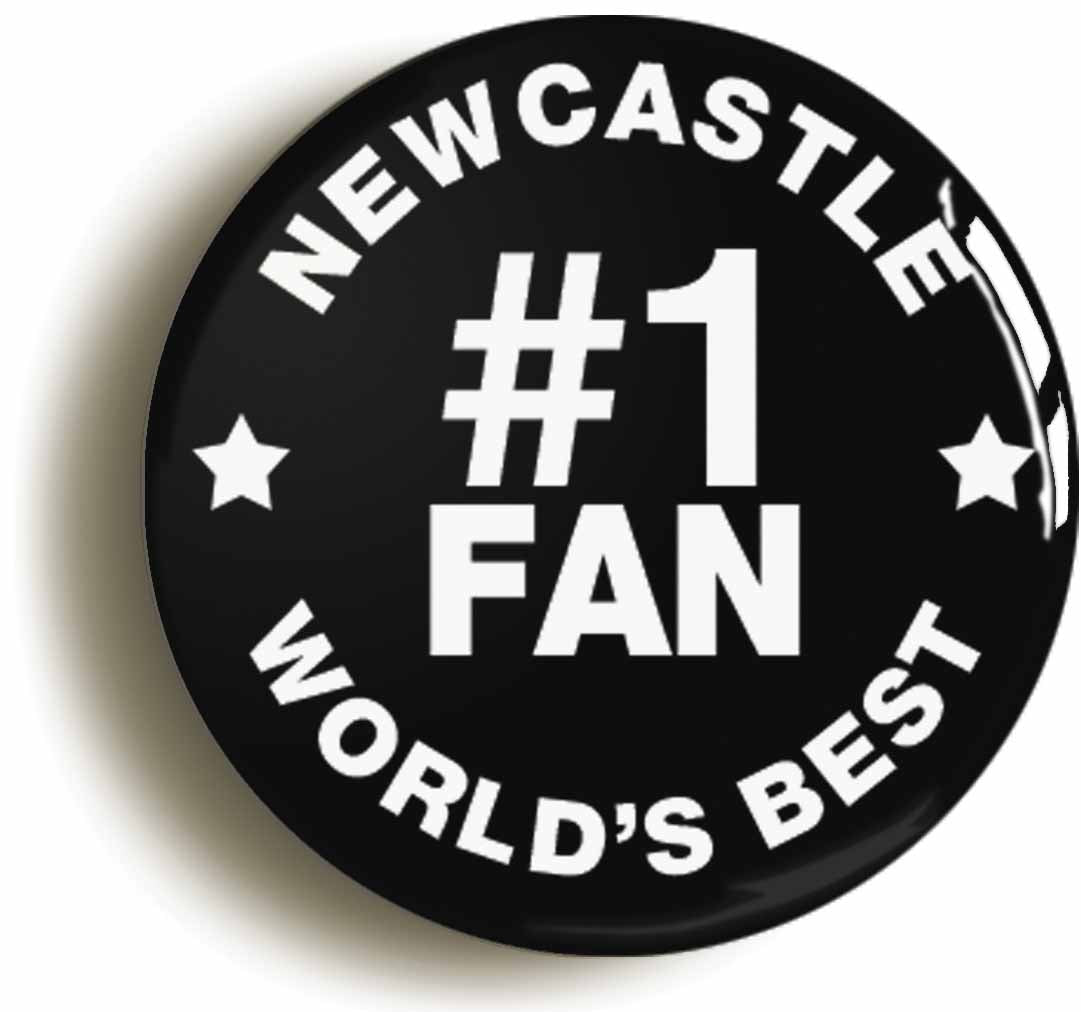 A picture of the front of the product, titled Newcastle #1 Fan Circular 50mm Fridge Magnet