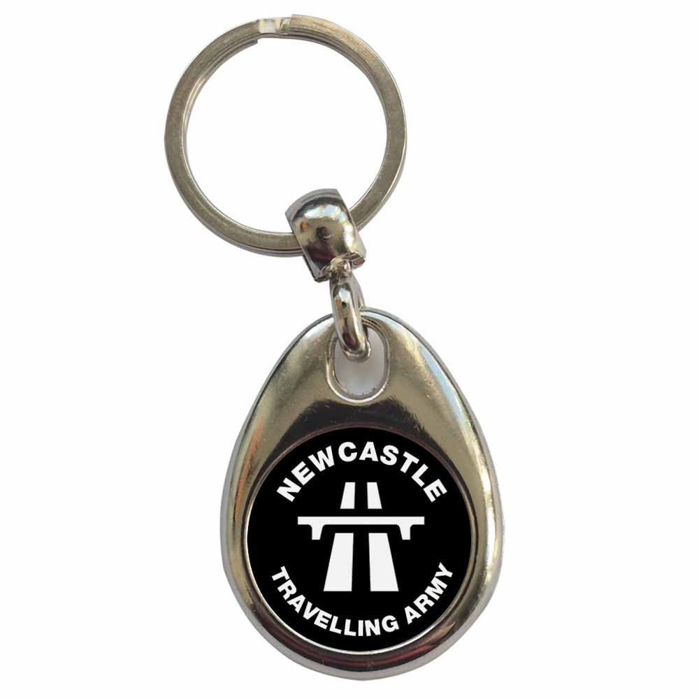 An image of a plain metal keyring