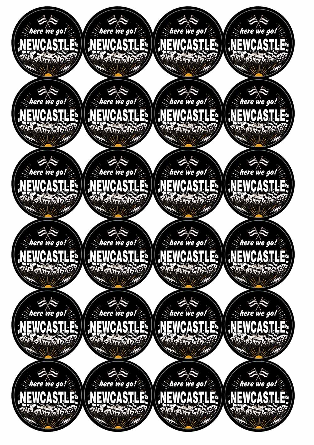 A picture of an A4 sheet of matte paper stickers