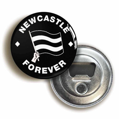 A picture of a bottle opener fridge magnet
