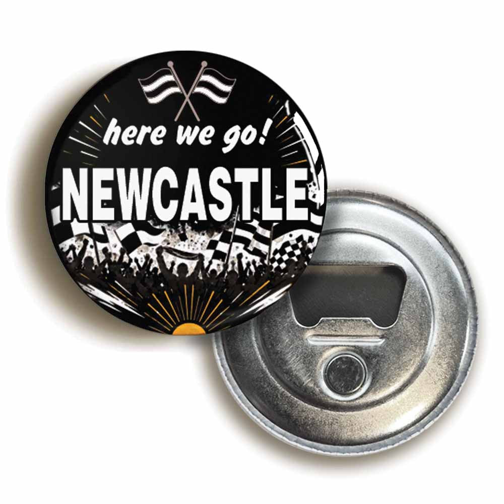 A picture of a bottle opener fridge magnet