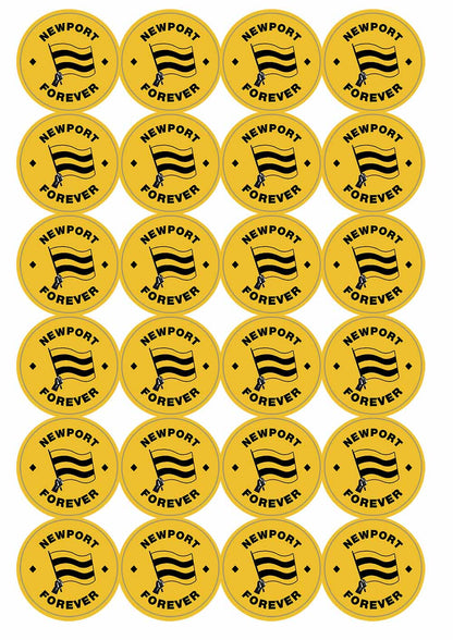 A picture of an A4 sheet of matte paper stickers