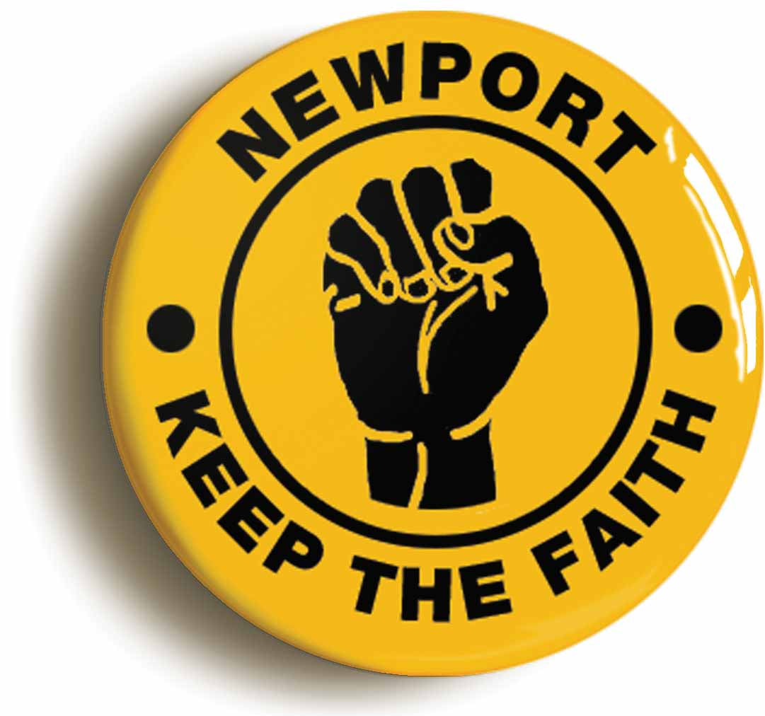 A picture of the front of the product, titled Newport Keep The Faith Northern Soul Circular 50mm Fridge Magnet
