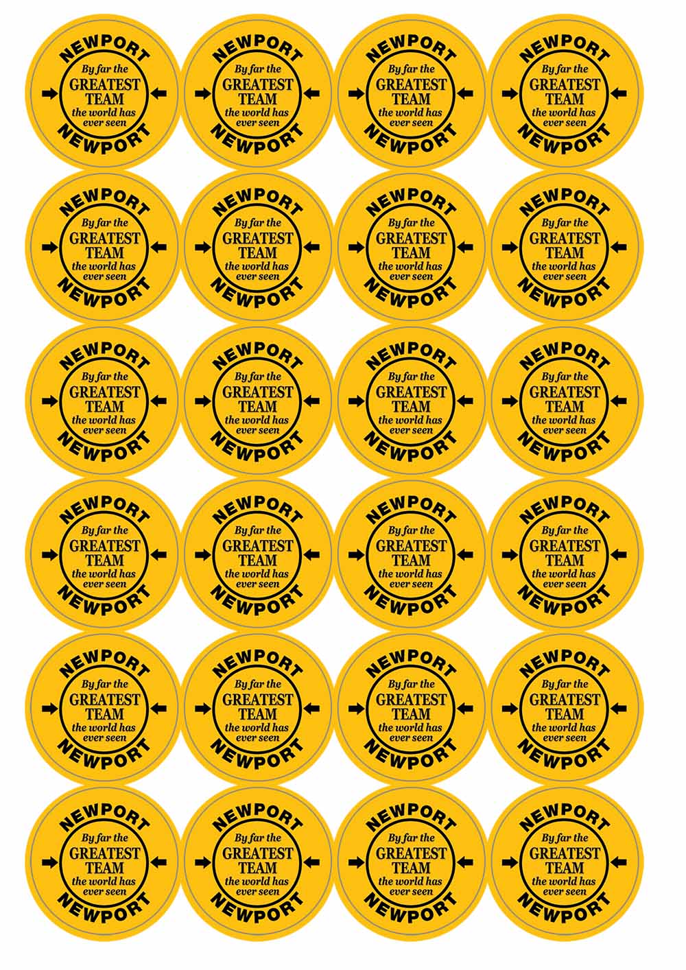 A picture of an A4 sheet of matte paper stickers