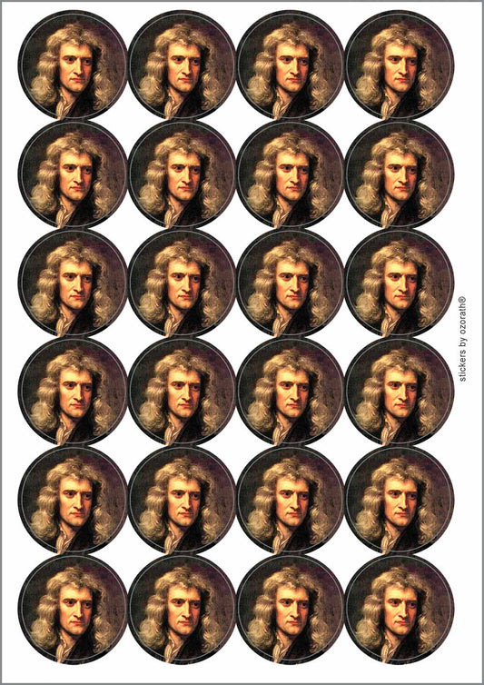 A picture of an A4 sheet of matte paper stickers