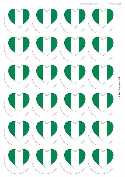 A picture of an A4 sheet of matte paper stickers