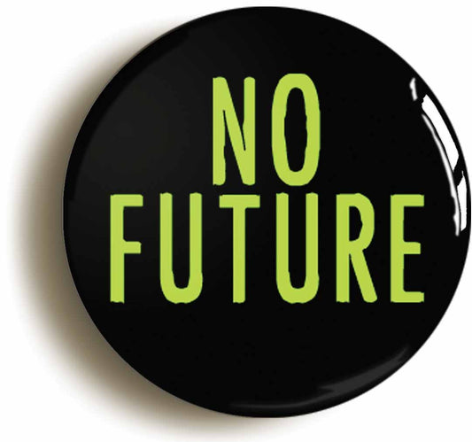A picture of the front of the product, titled No Future Punk Button Pin Badge