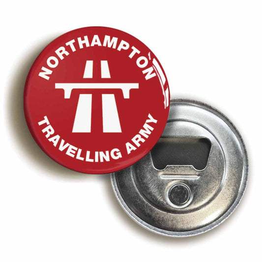 A picture of a bottle opener fridge magnet