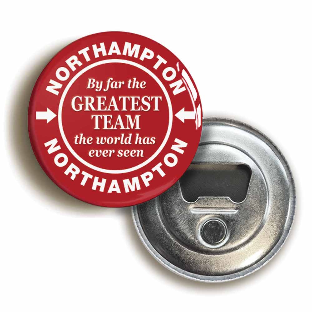 A picture of a bottle opener fridge magnet