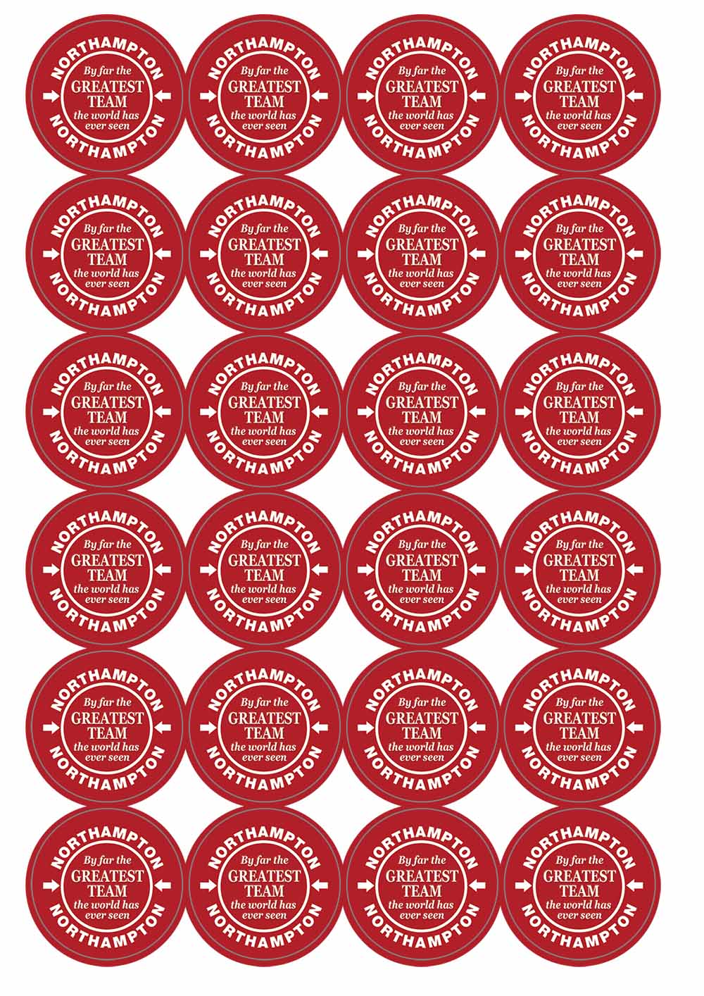 A picture of an A4 sheet of matte paper stickers
