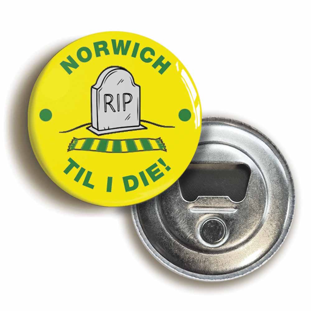 A picture of a bottle opener fridge magnet