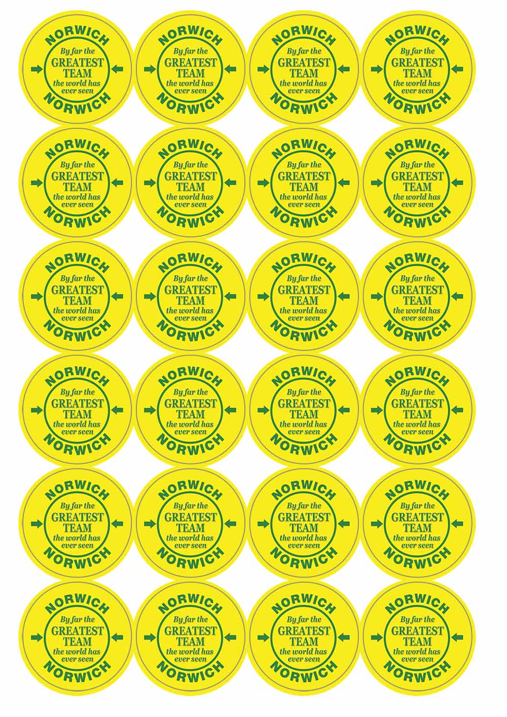 A picture of an A4 sheet of matte paper stickers