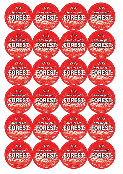 A picture of an A4 sheet of matte paper stickers