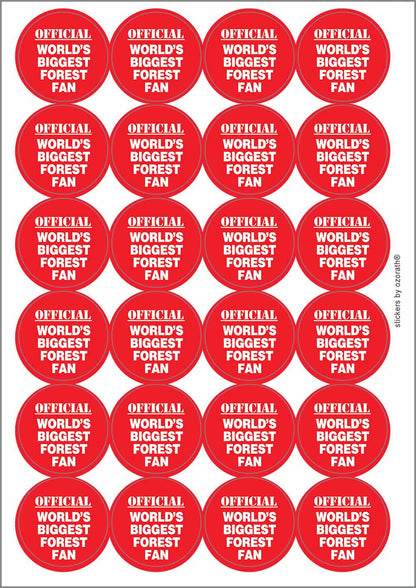 A picture of an A4 sheet of matte paper stickers