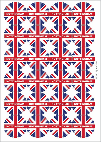 A picture of an A4 sheet of matte paper stickers
