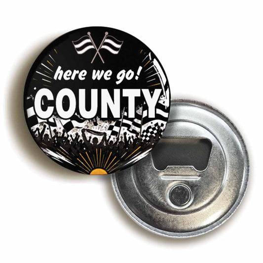A picture of a bottle opener fridge magnet