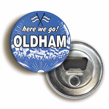 A picture of a bottle opener fridge magnet