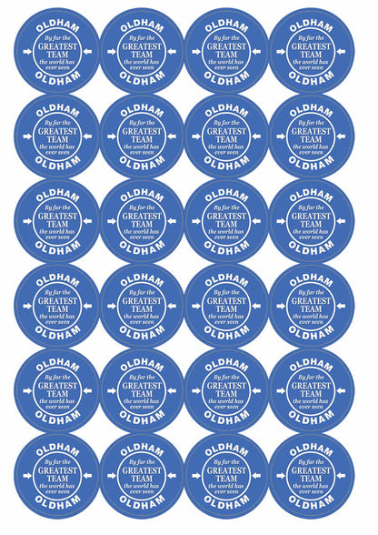 A picture of an A4 sheet of matte paper stickers