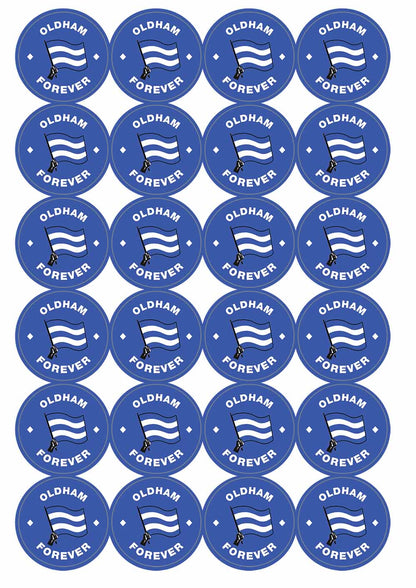 A picture of an A4 sheet of matte paper stickers