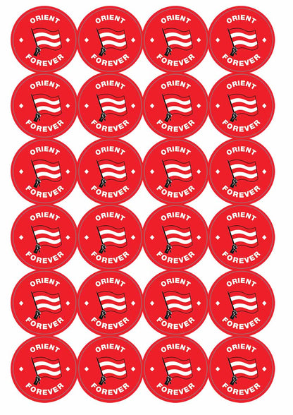 A picture of an A4 sheet of matte paper stickers