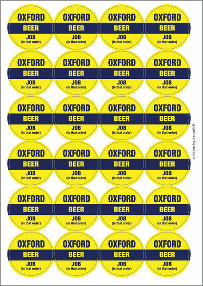 A picture of an A4 sheet of matte paper stickers