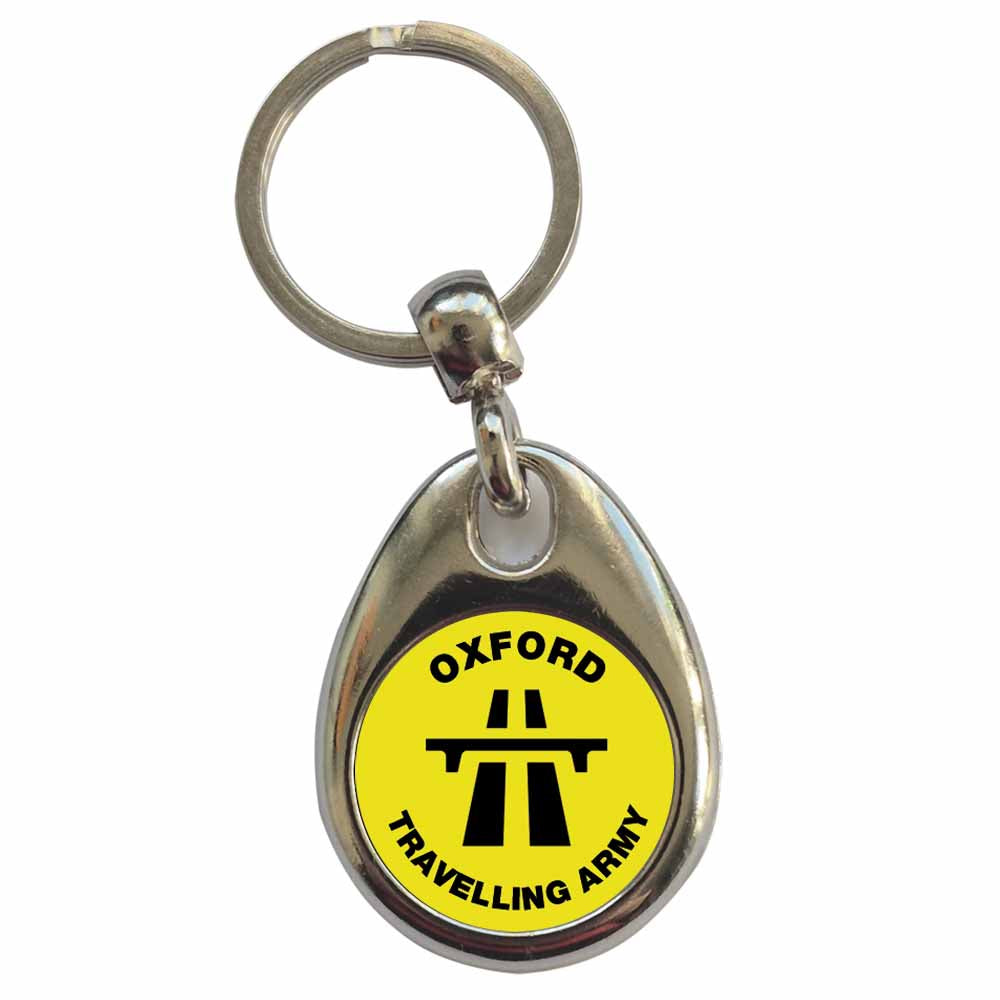 An image of a plain metal keyring