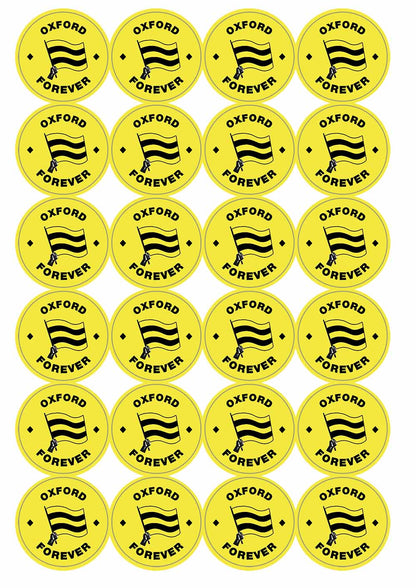 A picture of an A4 sheet of matte paper stickers