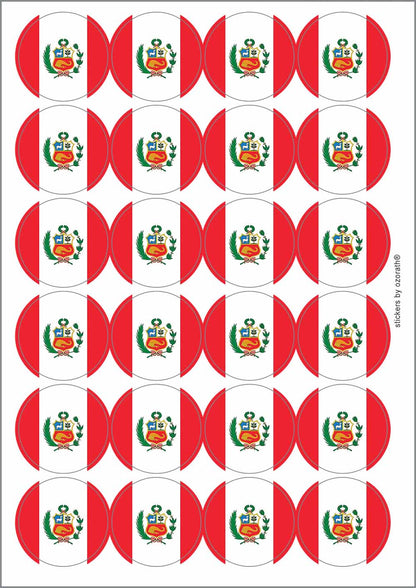A picture of an A4 sheet of matte paper stickers