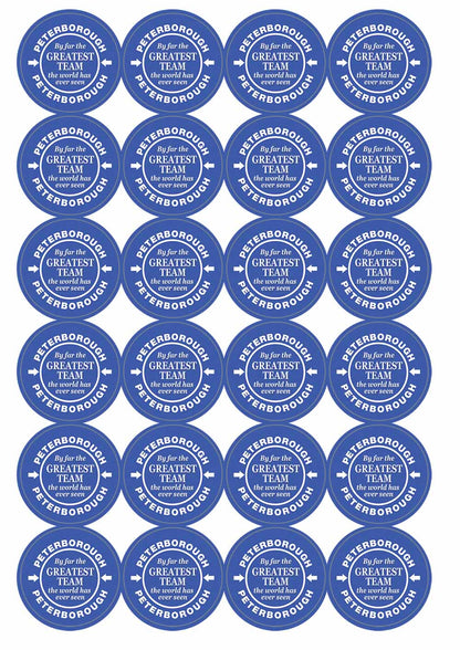 A picture of an A4 sheet of matte paper stickers