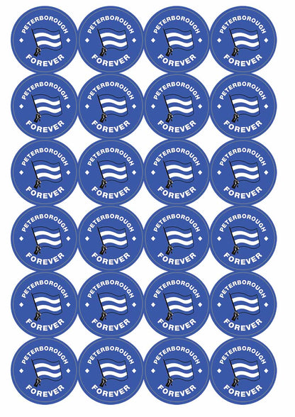 A picture of an A4 sheet of matte paper stickers