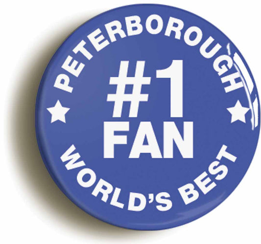 A picture of the front of the product, titled Peterborough #1 Fan Button Pin Badge