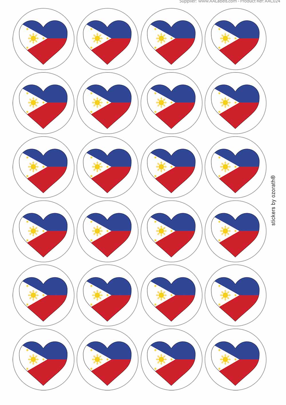 A picture of an A4 sheet of matte paper stickers