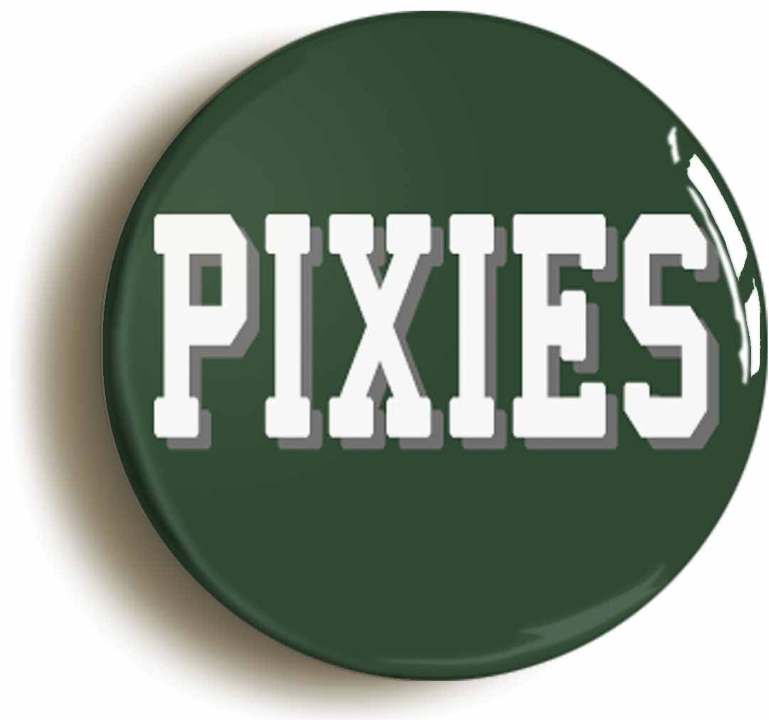 A picture of the front of the product, titled Pixies Circular 50mm Fridge Magnet