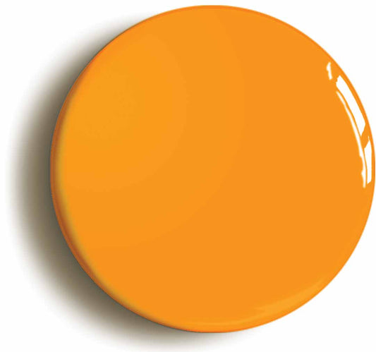 A picture of the front of the product, titled Plain Orange Button Pin Badge