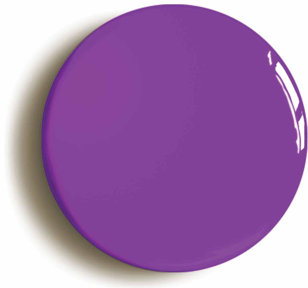 A picture of the front of the product, titled Plain Purple Button Pin Badge