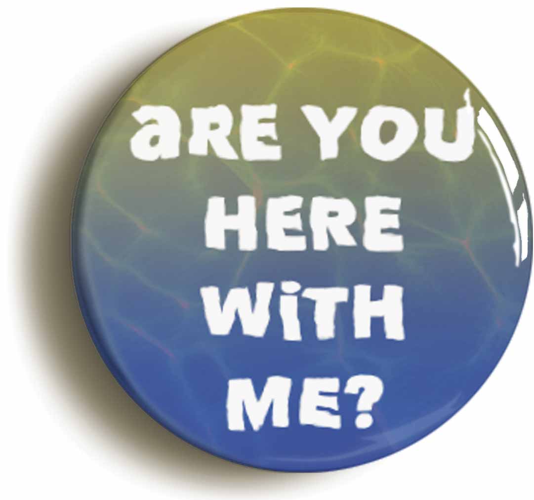 A picture of a button badge