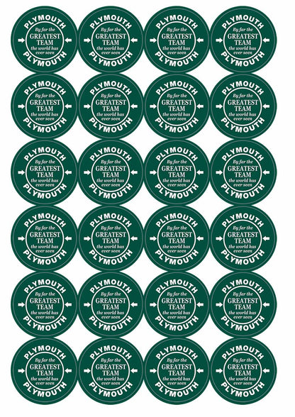 A picture of an A4 sheet of matte paper stickers