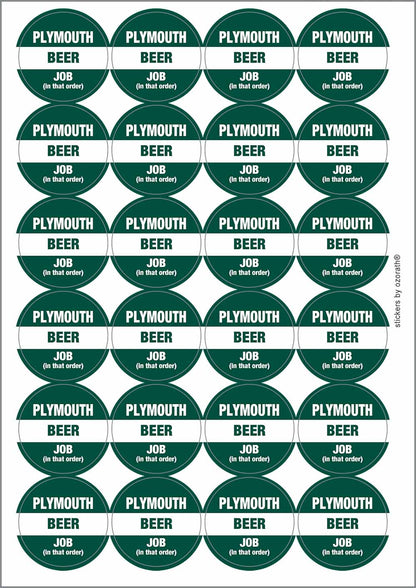A picture of an A4 sheet of matte paper stickers