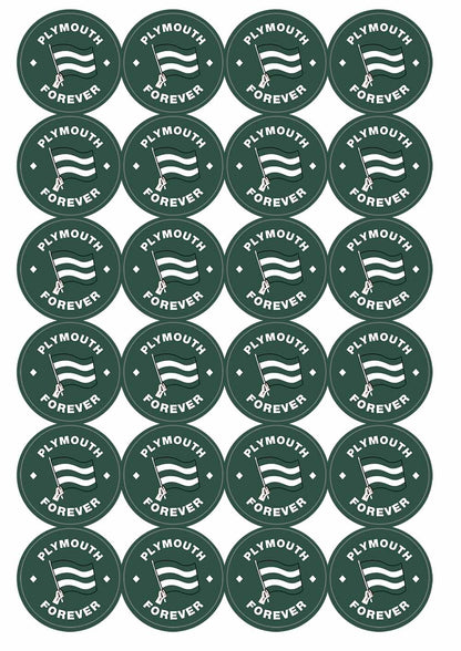 A picture of an A4 sheet of matte paper stickers