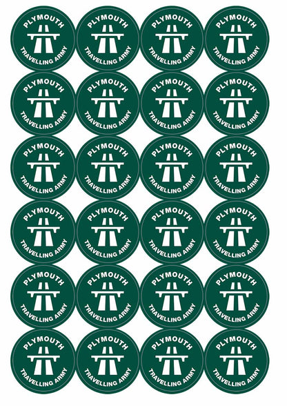 A picture of an A4 sheet of matte paper stickers