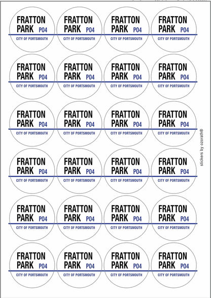Fratton Park City Of Portsmouth Po4 Road Sign Stickers