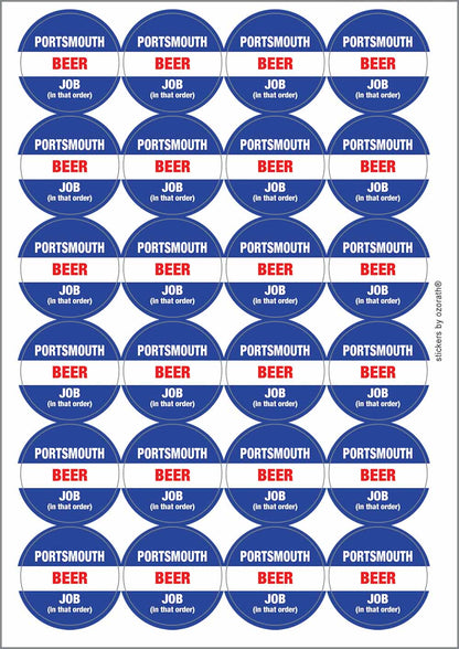 A picture of an A4 sheet of matte paper stickers