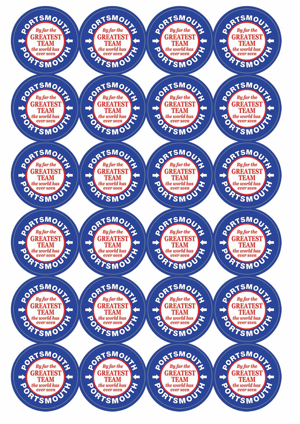A picture of an A4 sheet of matte paper stickers