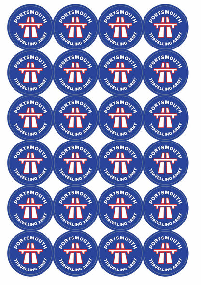 A picture of an A4 sheet of matte paper stickers