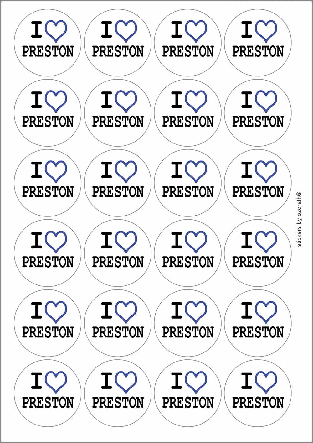 A picture of an A4 sheet of matte paper stickers