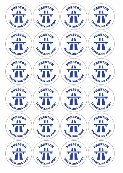 A picture of an A4 sheet of matte paper stickers
